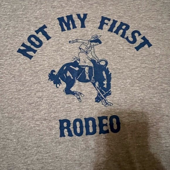 Gray Rodeo Graphic T-Shirt - Picture 2 of 4